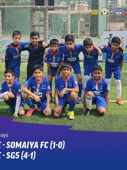 Our U11 Boys team after their successful matches in the SFL Tournament.