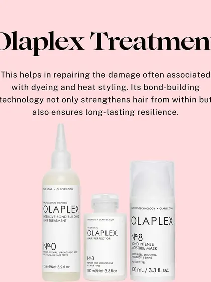 Olaplex is more than a spa; it's a bond-building treatment. It's essential for repairing damage from dyeing and heat styling, strengthening hair from within for long-lasting resilience.