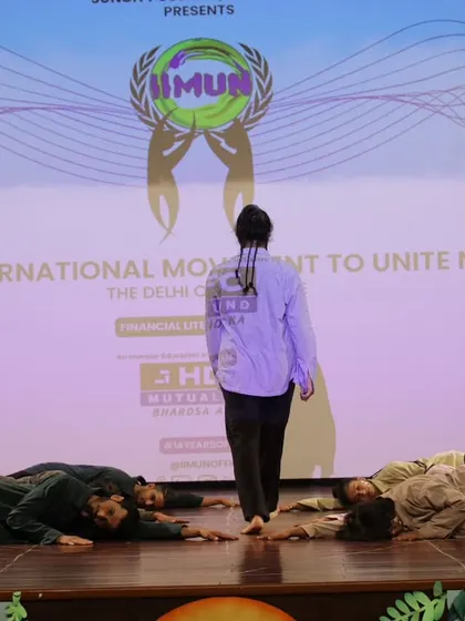 A quiet, poignant moment from our contemporary piece "UnMuted." This scene represents a call to awaken from mindlessness and step into our purpose, a core theme in my work.