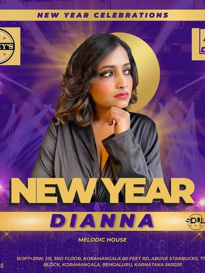 My New Year's Eve event flyer for Fenny's Lounge. I specialize in curating the perfect musical journey to ring in the new year, building the energy for a memorable midnight celebration.