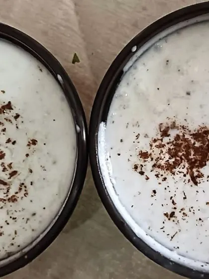 A bowl of refreshing Kheera Raita (cucumber yogurt). It's a perfect accompaniment to any Indian meal, especially during summers.