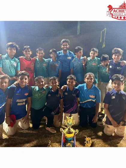 Posing with the silverware. A great team picture of our U-11 champions.
