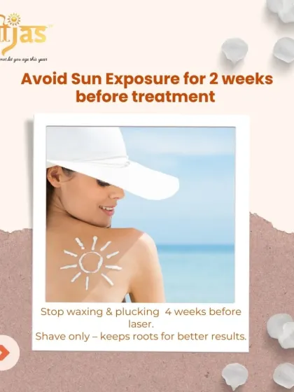 Proper preparation is key. Avoid sun exposure for two weeks before your session. You must also stop waxing or plucking four weeks prior, as the laser needs the hair root to be present in the follicle.