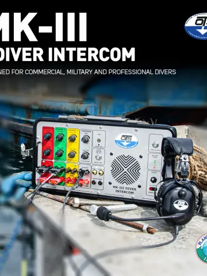 Clear and constant communication saves lives. The OTS MK-III 3-Diver Intercom is the central hub for coordinating underwater operations, allowing topside supervisors to direct and monitor up to three divers simultaneously in real-time, which is crucial for commercial and military missions.
