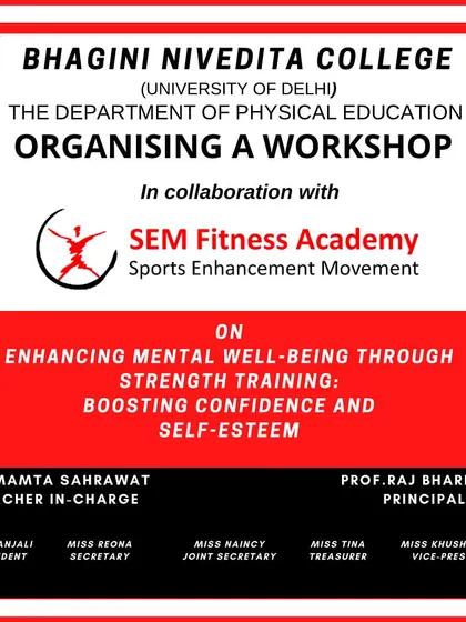 I was proud to collaborate with Bhagini Nivedita College, University of Delhi, for this impactful workshop focused on the link between strength training and mental well-being.