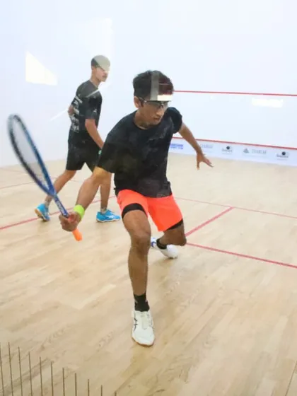 A player lunges for a tough shot during the GSC Open. We capture high-quality photos and videos to document the incredible athleticism on display.