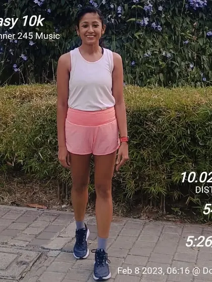 An easy 10km run. Willing is not enough, we must do. This session was at a 5:26/km pace.