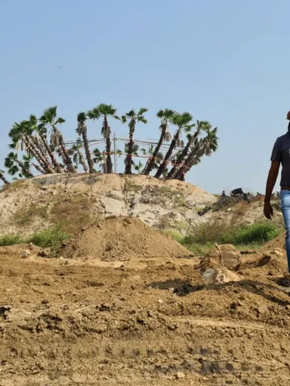 A collection of views from our landmark Hyderabad project. You can see the process of shaping the land, planting thousands of bougainvillea, and the final result with its unique topiary, stone art, and sculptures.