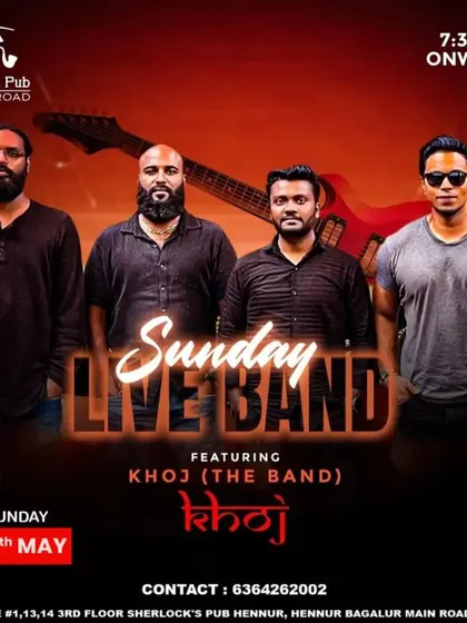 Sunday Live Band nights are a staple here. It's the perfect way to end the weekend, with great music, food, and drinks.