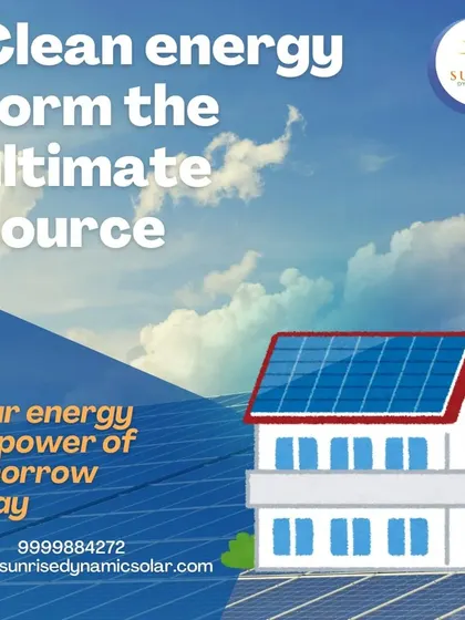 Clean energy from the ultimate source. This illustration shows how solar energy is the power of tomorrow, available today for your home.