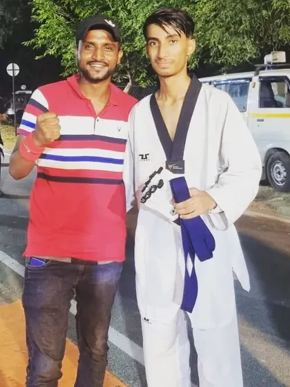 With one of my senior students, a true champion and role model for the younger kids.