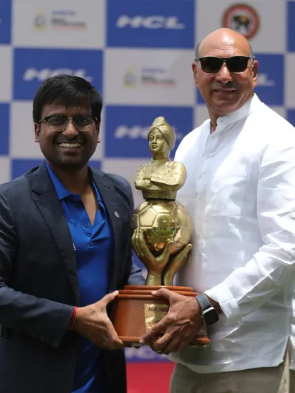 I am pictured here with Shri Ramesh Bidhuri, holding the Swami Vivekananda U20 National Championship trophy. It was an honor to have esteemed guests felicitate our champion team.