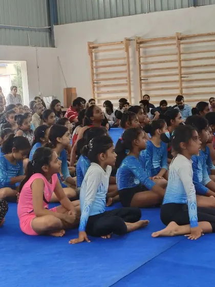 Young gymnasts from various clubs gather for the 5th IGCI Artistic Gymnastics Invitational Meet.