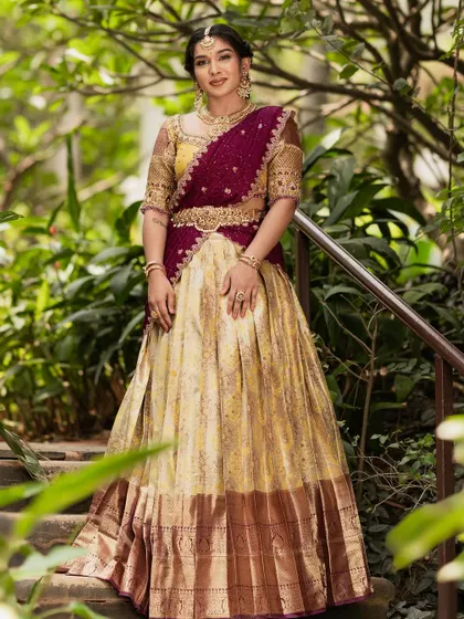 The full look, exuding grace and tradition.