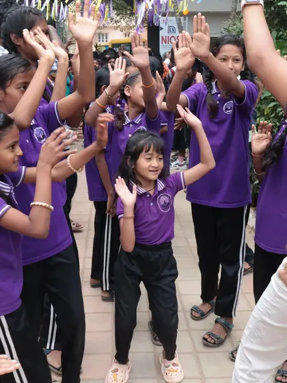This smile says it all. For us, the joy of the children we work with is the driving force behind everything. This is why we volunteer our weekends to bring festivals like Tandav to life.