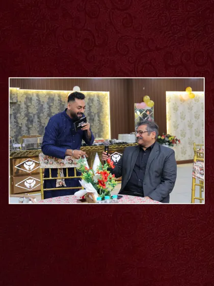 A personal interaction with a senior family member during the event. It's important to me to connect with guests of all ages, making everyone feel included in the celebration.