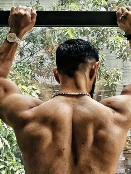 A shot of my back development. Strength is built rep by rep, day by day. At 45, I feel stronger and more focused than ever.
