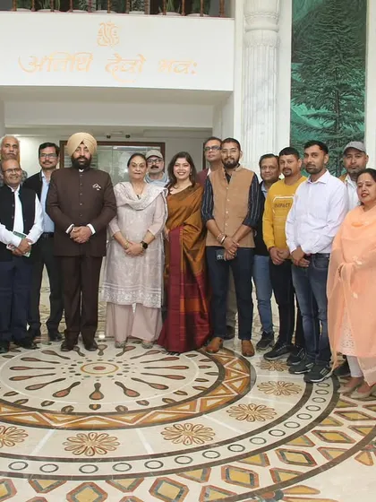 It was a moment of immense joy when the Honourable Governor of Uttarakhand visited the newly inaugurated Uttarakhand Niwas and appreciated our team's efforts to represent our culture.