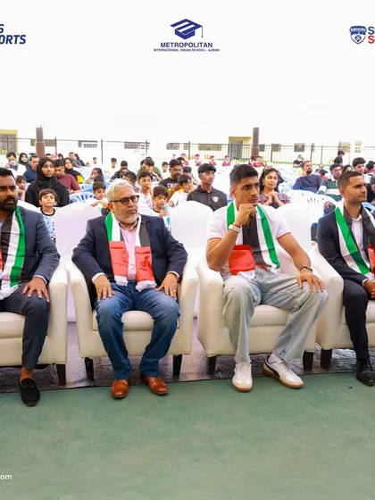 BFC players and officials watch the proceedings at the Youth Football Orientation in Ajman.