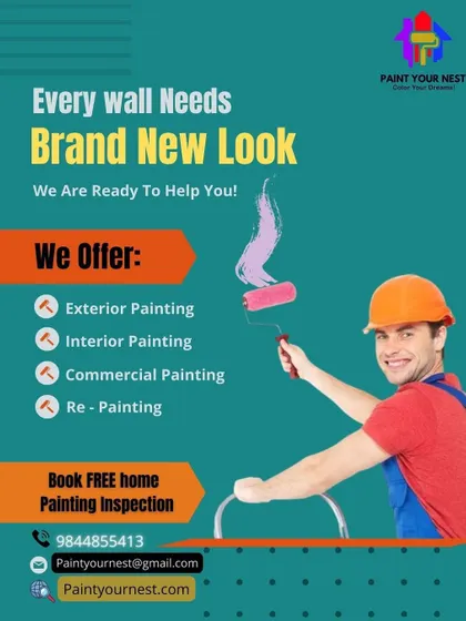 Every wall deserves a brand new look, and I am ready to help. I offer interior, exterior, commercial, and re-painting services with a free home painting inspection.