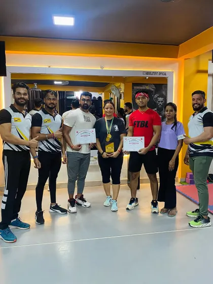 Cheers to Kamla Ma'am, a true definition of strength and determination. Here she is with our team, celebrating her first prize win in a powerlifting competition. She is an inspiration to all generations.