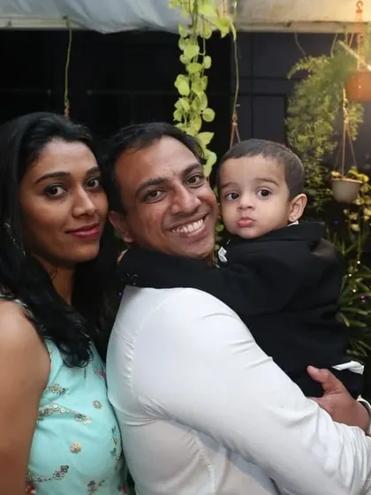 A beautiful family portrait from a first birthday celebration held at our Terrace Garden.