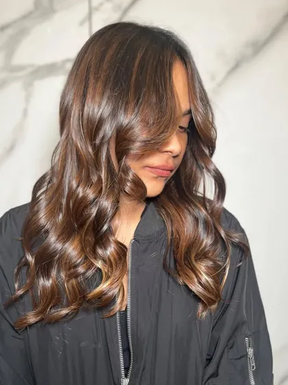 Painting my hair with every color of the rainbow, starting with these beautiful caramel and blonde tones.