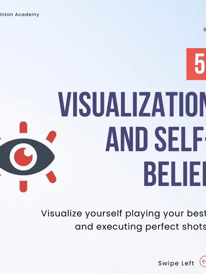 Visualization and self-belief are powerful tools. We encourage our players to mentally rehearse perfect shots and visualize success, building the unwavering confidence needed to perform at their best.
