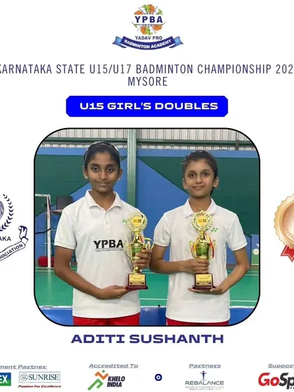 These posters highlight the consistent success of my junior and sub-junior players across various state-level tournaments in Karnataka, Tamil Nadu, and Assam, showcasing their achievements in singles and doubles categories.
