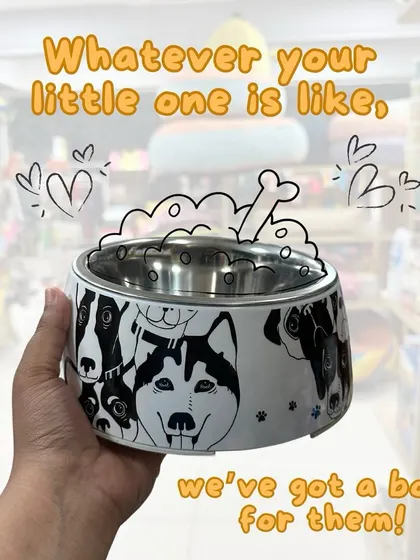 No matter what your dog's personality is, I've made sure to find a bowl that fits them. This design with different dog faces is for the social butterfly who loves all their furry friends.