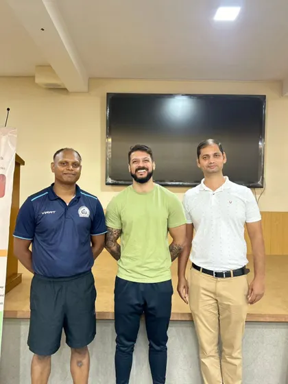 Pictured with the organizers of the workshop. It's always great to connect with other professionals in the field of sport science.