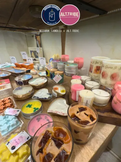 I'm so excited to have a pop-up at Alt.Tribe in Delhi. It's so wonderful to see all my handcrafted candles displayed together, ready to find their new homes.