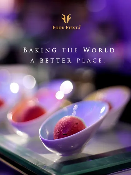 Baking the world a better place, one dessert at a time. These beautifully presented single-serving desserts, possibly a sorbet or mousse, add a touch of elegance to the sweet course.