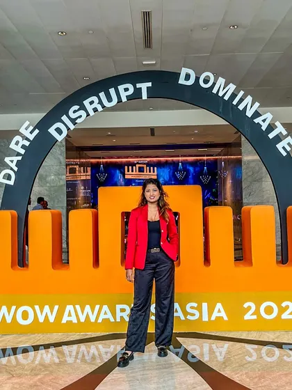 Dare. Disrupt. Dominate. This isn't just a tagline; it's my mission. Pictured here at the WOW Awards Asia, I am constantly pushing boundaries in the event industry and bringing a world-class experience to my clients.