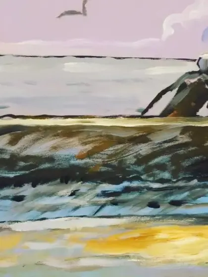 This section of our hotel mural depicts a fisherman in his boat, a common sight along the Mangalorean coast. It's a tribute to the local communities and their connection to the sea.