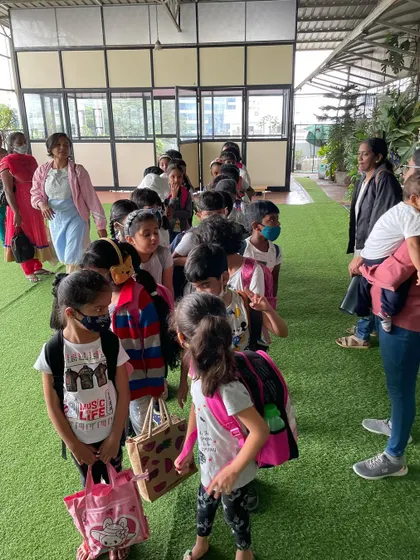 The excitement is visible as our elementary students line up for their field trip. Outdoor education and real-world exploration are a vital part of my elementary program, extending learning far beyond the classroom.