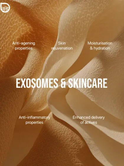 Exosomes represent the future of skincare. These powerful messengers enhance the delivery of active ingredients and have anti-inflammatory and anti-aging properties for smarter skin regeneration.