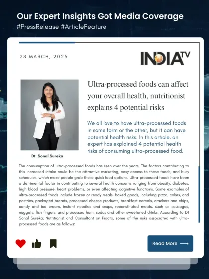 We are thrilled to be featured in The Indian Express and BW Healthcare World. Our expert insights on smart eating, decoding food cravings, and managing an upset stomach are now reaching a wider audience.