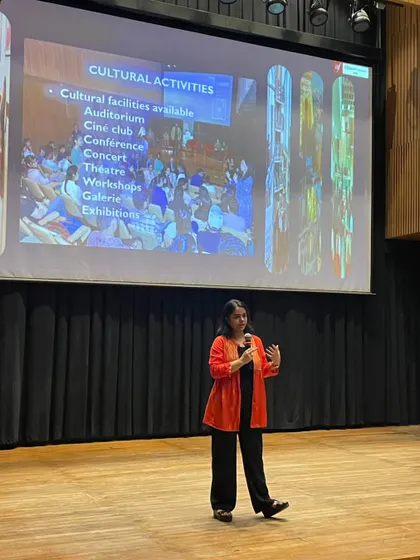 A member of our cultural team presents the wide array of activities available to new students. The orientation session is the perfect start to their exciting journey with us.