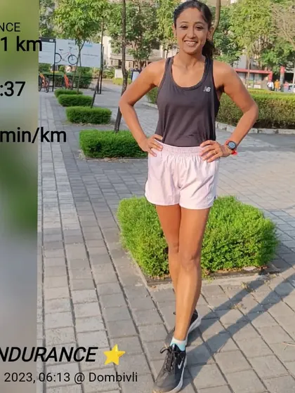 A 15km endurance run at a 4:58/km pace. Setting goals is the first step in turning the invisible into the visible.
