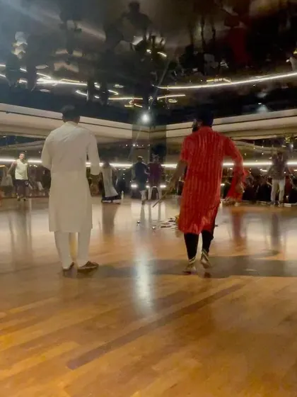 The dance floor was full all night during our Dandiya celebration.