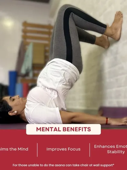 The mental benefits of Sarvangasana, like calming the mind and improving focus, are highlighted here. Our TTC students learn how to use yoga as a tool for mental well-being.
