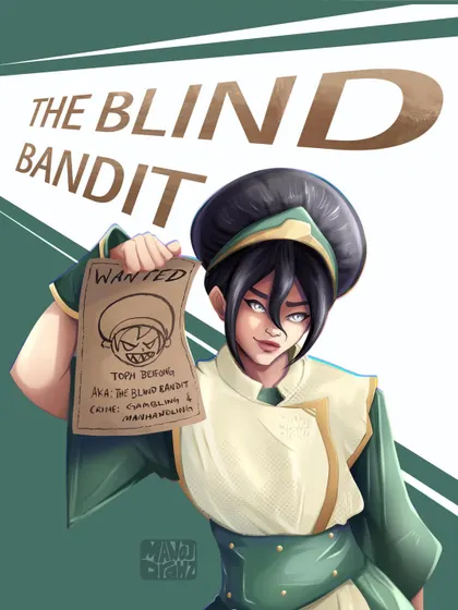 Here's my take on Toph Beifong, the Blind Bandit from Avatar: The Last Airbender. Creating fan art like this is a blast. I get to blend my own bold, character-focused style with iconic figures from pop culture, showing how I can adapt my art for any hero.