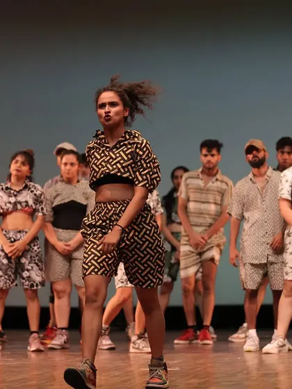 A powerful shot from our GRID'23 Showcase, capturing the energy and focus of our performers.