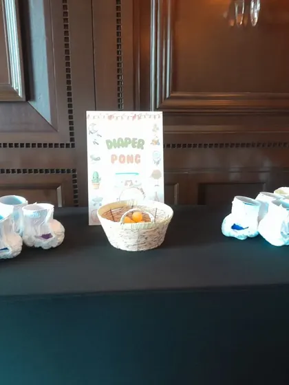 For baby showers, I offer themed games like "Diaper Pong". It's a fun and humorous twist on the classic pong game that perfectly fits the occasion.