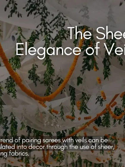 A duplicate of ID 144, this image illustrates the elegant use of sheer, flowing fabrics in venue decoration.