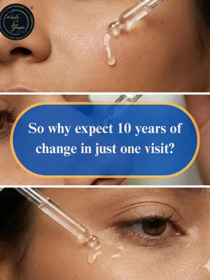 You wouldn't expect to reverse 10 years of change in just one visit to the gym, so why expect it from your skin? Great results are a journey we take together.