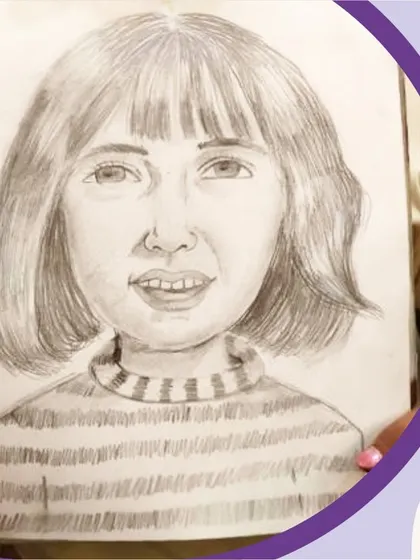 This realistic portrait was created by one of my 9 year old students, showcasing what is possible with dedicated coaching. I guide students through the fundamentals of portrait drawing, including understanding facial anatomy and shading techniques, to help them bring their subjects to life on paper, even if they are just starting out.