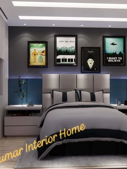 Another angle of the pop-culture themed room.