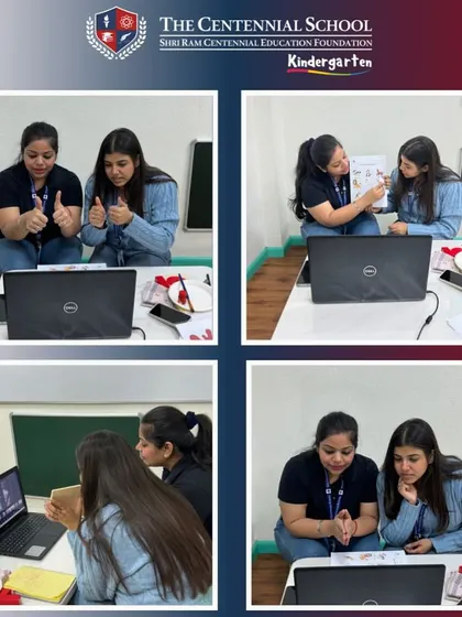 Thumbs up for a great online session. Our educators are skilled at creating a positive and encouraging virtual environment, celebrating every child's effort and participation.